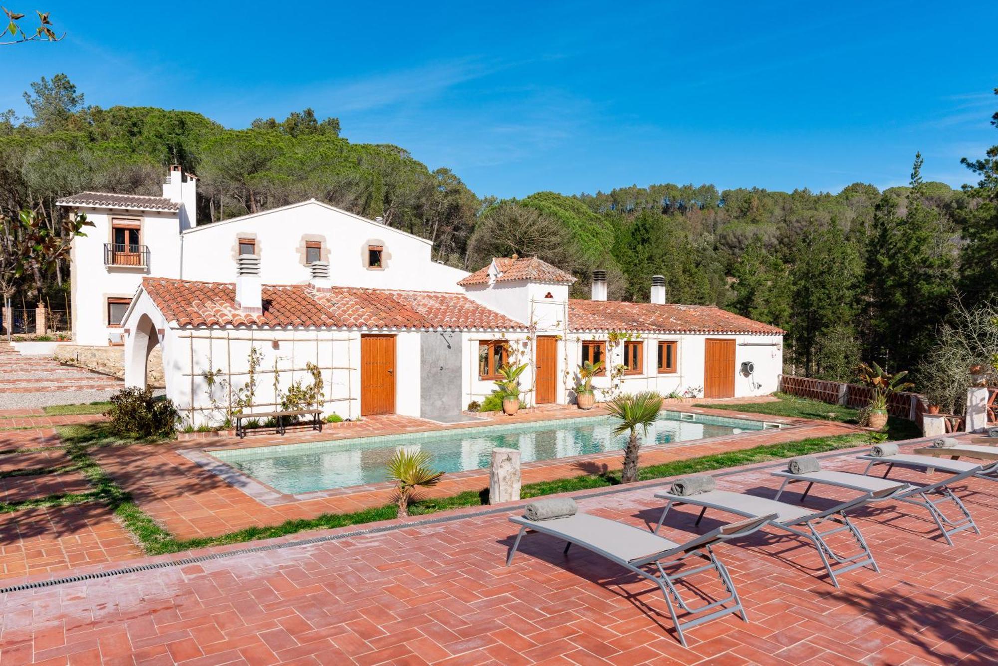 La Terraza - Grosszuegiges In Katalanischer Masia Apartment Sant Iscle De Vallalta